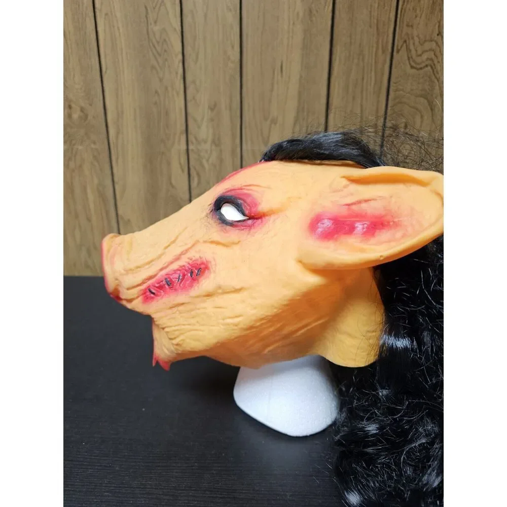 Vivid Latex‎ Horror Pig Monster Mask  With Wig/Hair